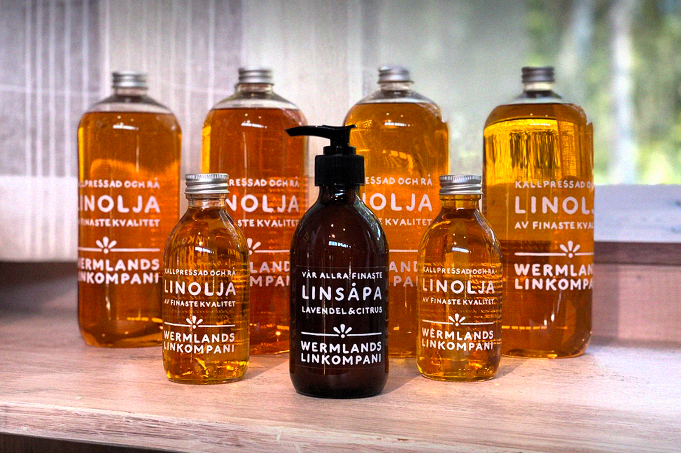 Linseed oil and linseed oil soap from Värmland&#39;s linkompani