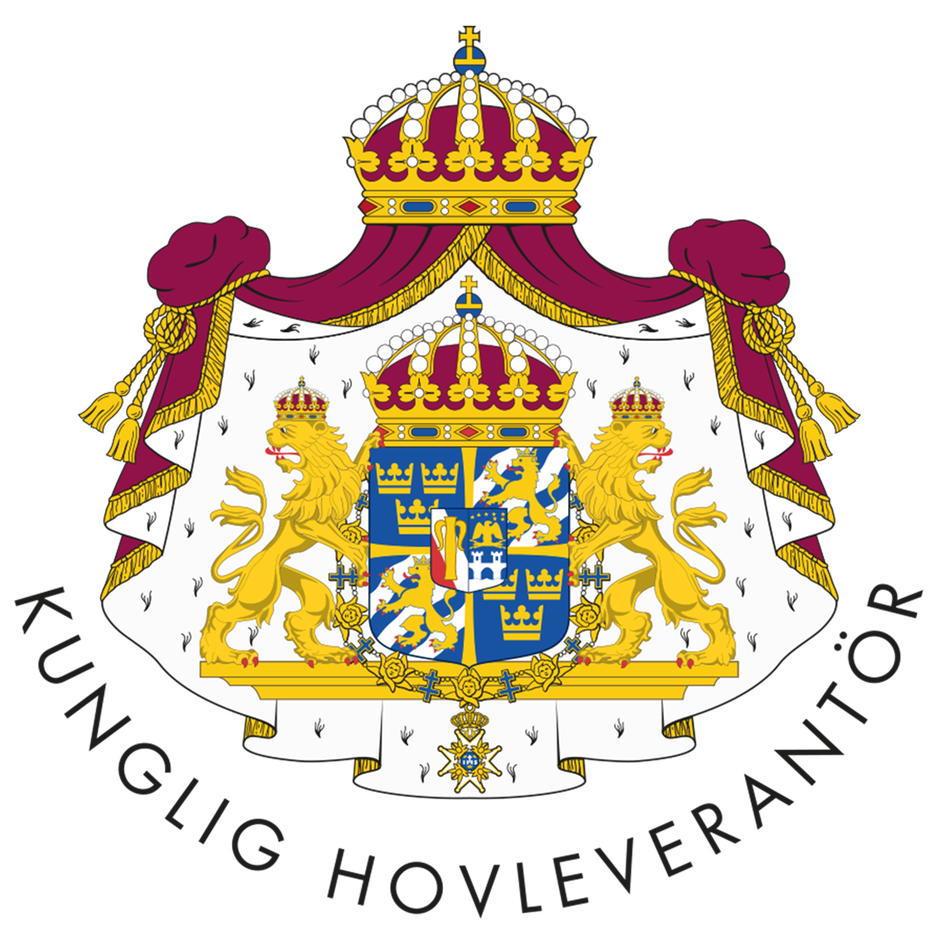 Royal court supplier logo -klässbols Linneväveri