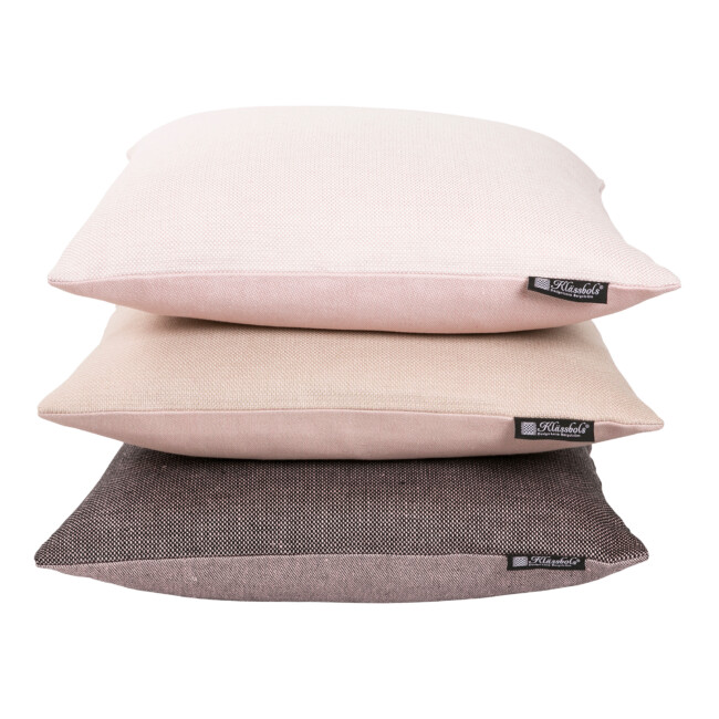 Demi cushion helllinne Klässbol&#39;s linen weavers Lena Bergström light pink