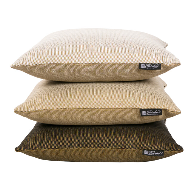 Demi cushion hellinne Klässbols Linneväveri Lena Bergström olive green