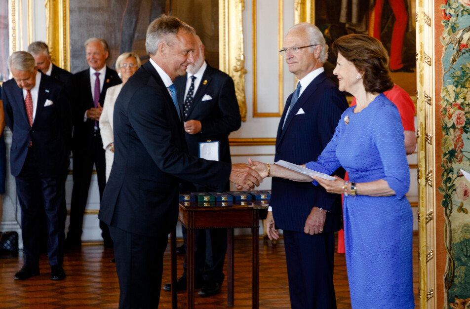 Dick Johansson, Drotting Silvia och Kung Carl XVI Gustav. Foto Yanan Li