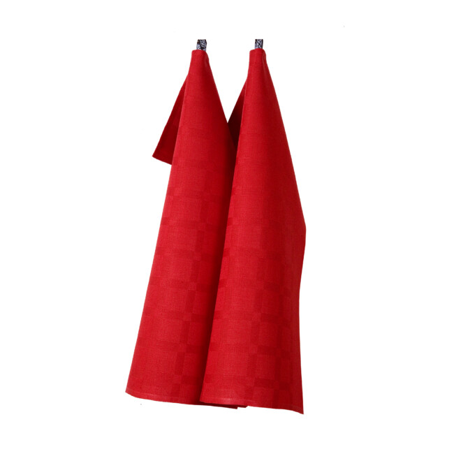 Dylta linen towel Klässbols Linneväveri red