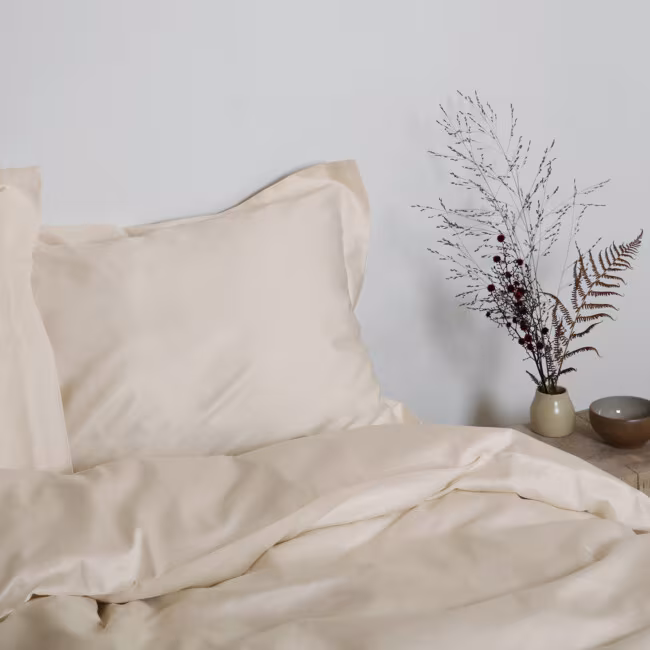 Gastaldi sänglinne Raso beddings Klässbols Linneväveri creme