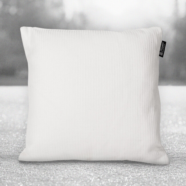 Norrland cushion Klässbols Linneväveri Lena Bergström Snö 32 white front back