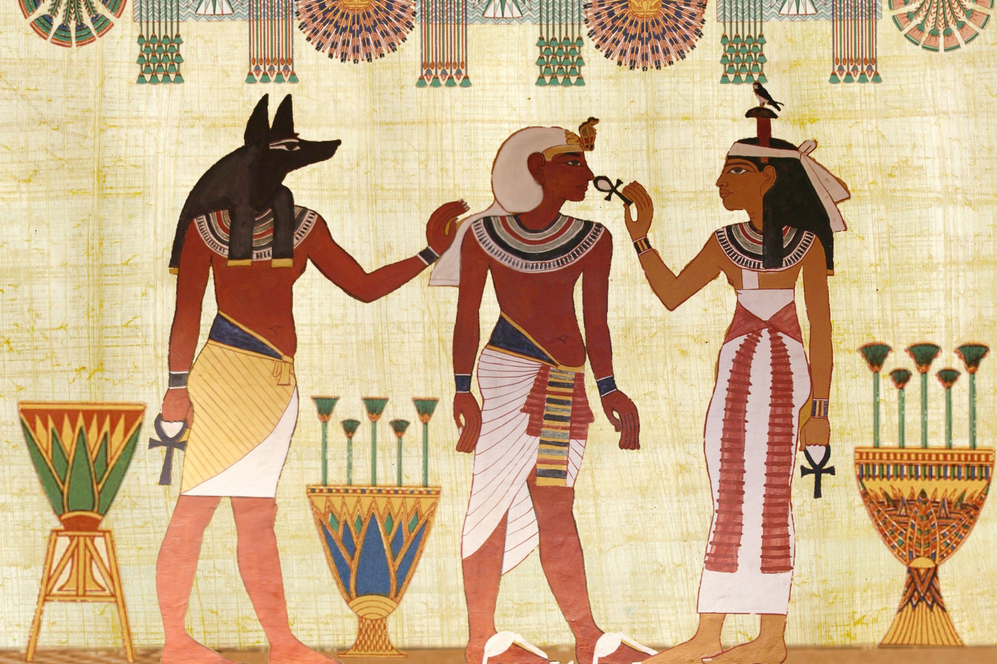 Linen garments were worn by Egyptians as a cool garment