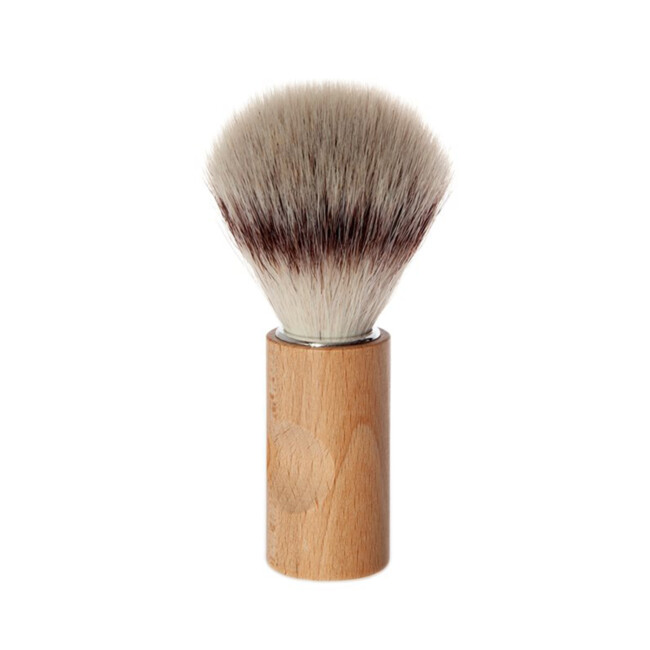 Irishantverk&#39;s shaving brush against a white background.