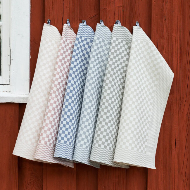 Checkerboard towel - klässbols linen weaving company